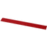 Renzo-viivain, 30 cm, muovinen, punainen liikelahja logopainatuksella