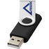Rotate-basic-USB-muistitikku, 4 Gt, hopea, musta lisäkuva 1