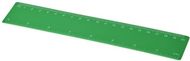 Rothko-viivain, 20 cm, muovinen, vihreä liikelahja logopainatuksella