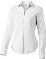 Vaillant pitkähihainen naisten oxford- paita, valkoinen liikelahja logopainatuksella