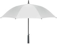 23 tuuman tuulenpitävä sateenvarjo SEATLE, valkoinen liikelahja logopainatuksella