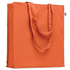 Luomupuuvillainen ostoskassi BENTE COLOUR, oranssi liikelahja logopainatuksella