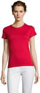 MISS Naisten T paita 150g MISS, punainen liikelahja logopainatuksella