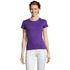 MISS Naisten T paita 150g MISS, tumma-violetti liikelahja logopainatuksella