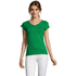 MOON Naisten T paita 150g MOON, kelly-green liikelahja logopainatuksella