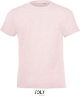 REGENT F Lasten T paita REGENT FIT KIDS, vaaleanpunainen-kanerva liikelahja logopainatuksella