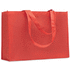 RPET kuitukangas ostoskassi KAIMONO, punainen liikelahja logopainatuksella