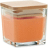 Ruutuinen tuoksukynttilä 50gr PILA, oranssi liikelahja logopainatuksella