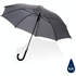 23" Impact AWARE RPET 190T standardi auto-open sateenvarjo, antrasiitti liikelahja logopainatuksella