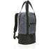 3-in-1 kylmälaukku, reppu ja tote-laukku, harmaa, musta liikelahja logopainatuksella
