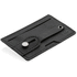 3-in-1 puhelinkortin pidike RFID, musta liikelahja logopainatuksella