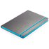 Deluxe kovakantinen A5 muistikirja värillisellä kyljellä, sininen, musta lisäkuva 2