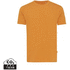 Iqoniq Bryce t-paita kierrätetystä puuvillasta, oranssi-auringonlasku liikelahja logopainatuksella