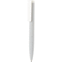 Pehmeäntuntuinen X7-kynä, valkoinen, harmaa liikelahja logopainatuksella