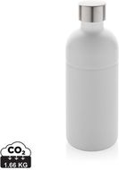 Soda RCS re-steel juomapullo hiilihapollisille juomille, valkoinen liikelahja logopainatuksella