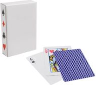 CARTES. 54 kortin pakka, sininen liikelahja logopainatuksella