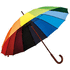 DUHA. 16-piikkinen sateenvarjo, monivärinen liikelahja logopainatuksella