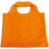 FOLA. Kokoontaiteltava kassi 190T, oranssi liikelahja logopainatuksella