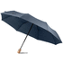 RIVER. rPET kokoontaittuva sateenvarjo, sininen liikelahja logopainatuksella
