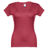 THC ATHENS WOMEN WH. Naisten t-paita, punainen-täplikäs liikelahja logopainatuksella