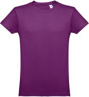 THC LUANDA. Miesten t-paita, violetti liikelahja logopainatuksella