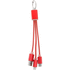 Adapteri Scolt USB charger cable, punainen liikelahja logopainatuksella