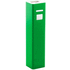 Akku Thazer USB power bank, valkoinen, vihreä liikelahja logopainatuksella