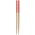 Aterimet Sinicus bamboo chopsticks, punainen liikelahja logopainatuksella