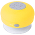 Audio Rariax splashproof bluetooth speaker, valkoinen, keltainen liikelahja logopainatuksella