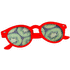 Aurinkolasit Nixtu sunglasses, punainen lisäkuva 1