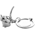 Avaimenperäpoletti Hoinzo trolley coin keyring, cat, hopea lisäkuva 3