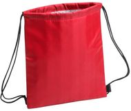 Eristetty pussi Tradan cooler bag, punainen liikelahja logopainatuksella