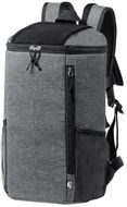 Eristetty reppu Kemper RPET cooler backpack, harmaa liikelahja logopainatuksella