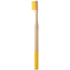 Hammasharja ColoBoo bamboo toothbrush, luonnollinen, keltainen liikelahja logopainatuksella