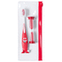 Hammasharja Fident toothbrush set, punainen liikelahja logopainatuksella