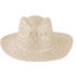 Hattu Lua straw hat, beige liikelahja logopainatuksella