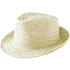 Hattu Zelio straw hat, valkoinen liikelahja logopainatuksella