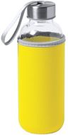 Juomapullo Dokath sport bottle, keltainen liikelahja logopainatuksella