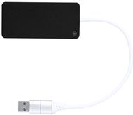 KESKITIN Kalat USB hub, musta liikelahja logopainatuksella