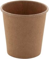 Kertakäyttömuki Papcap S paper cup, 120 ml, beige liikelahja logopainatuksella