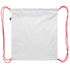 Kiristysnauha reppu CreaDraw Kids RPET custom drawstring bag for kids, valkoinen, punainen lisäkuva 1