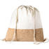 Kiristysnauha reppu Galsin drawstring bag, luonnollinen, beige liikelahja logopainatuksella