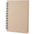 Kirjasin Emerot notebook, beige liikelahja logopainatuksella