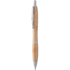 Kuulakynä Bambery bamboo ballpoint pen, luonnollinen, beige liikelahja logopainatuksella