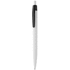 Kuulakynä Snow Leopard ballpoint pen, valkoinen, musta liikelahja logopainatuksella