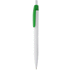 Kuulakynä Snow Leopard ballpoint pen, valkoinen, vihreä liikelahja logopainatuksella