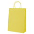 Lehtikassi Store paper bag, keltainen liikelahja logopainatuksella