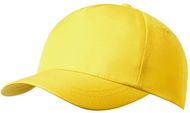 Lippalakki Rick baseball cap for kids, keltainen liikelahja logopainatuksella