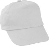 Lippalakki Sportkid baseball cap for kids, valkoinen liikelahja logopainatuksella