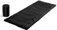 Makuupussi Calix sleeping bag, musta liikelahja logopainatuksella